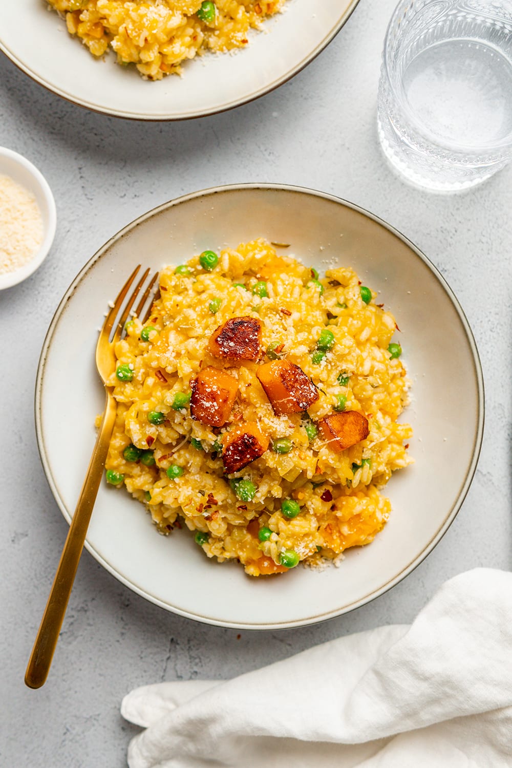 Instant Pot Kaboch Squash & Pea Risotto