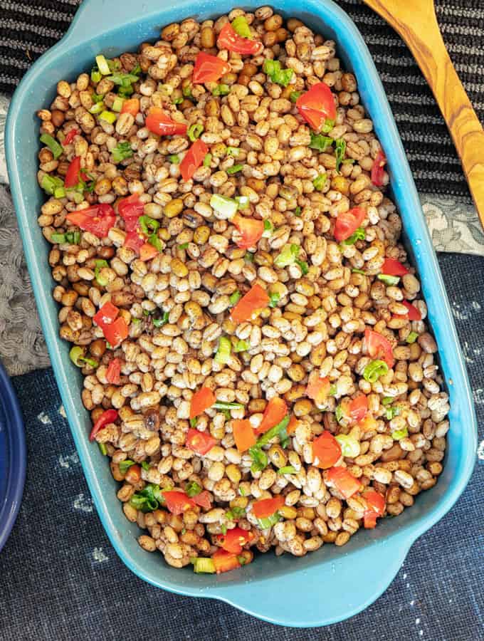 Instant Pot Barley and Lentil Pilaf 