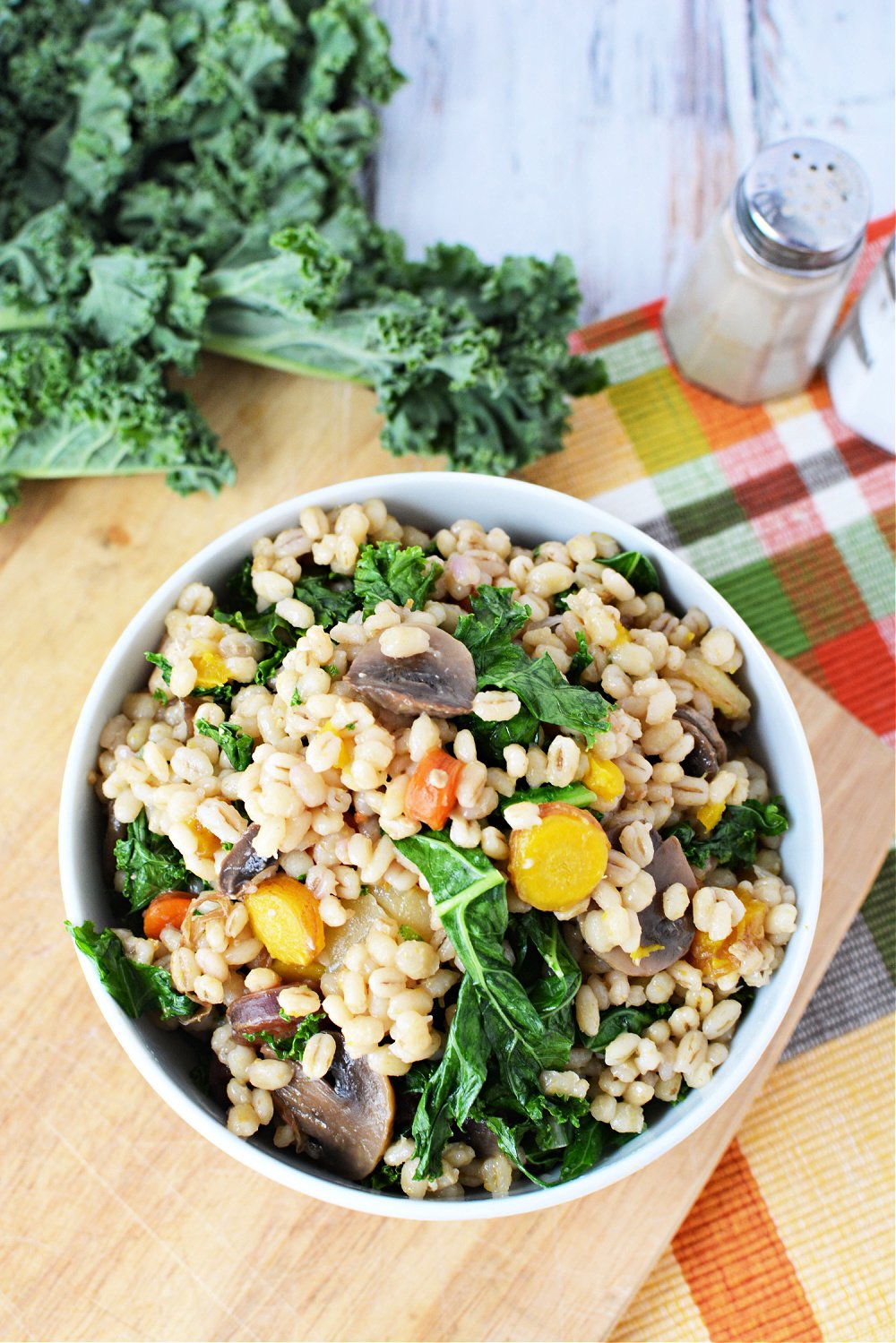 Instant Pot Vegetable Barley Vegan Risotto Recipe for Meatless Monday