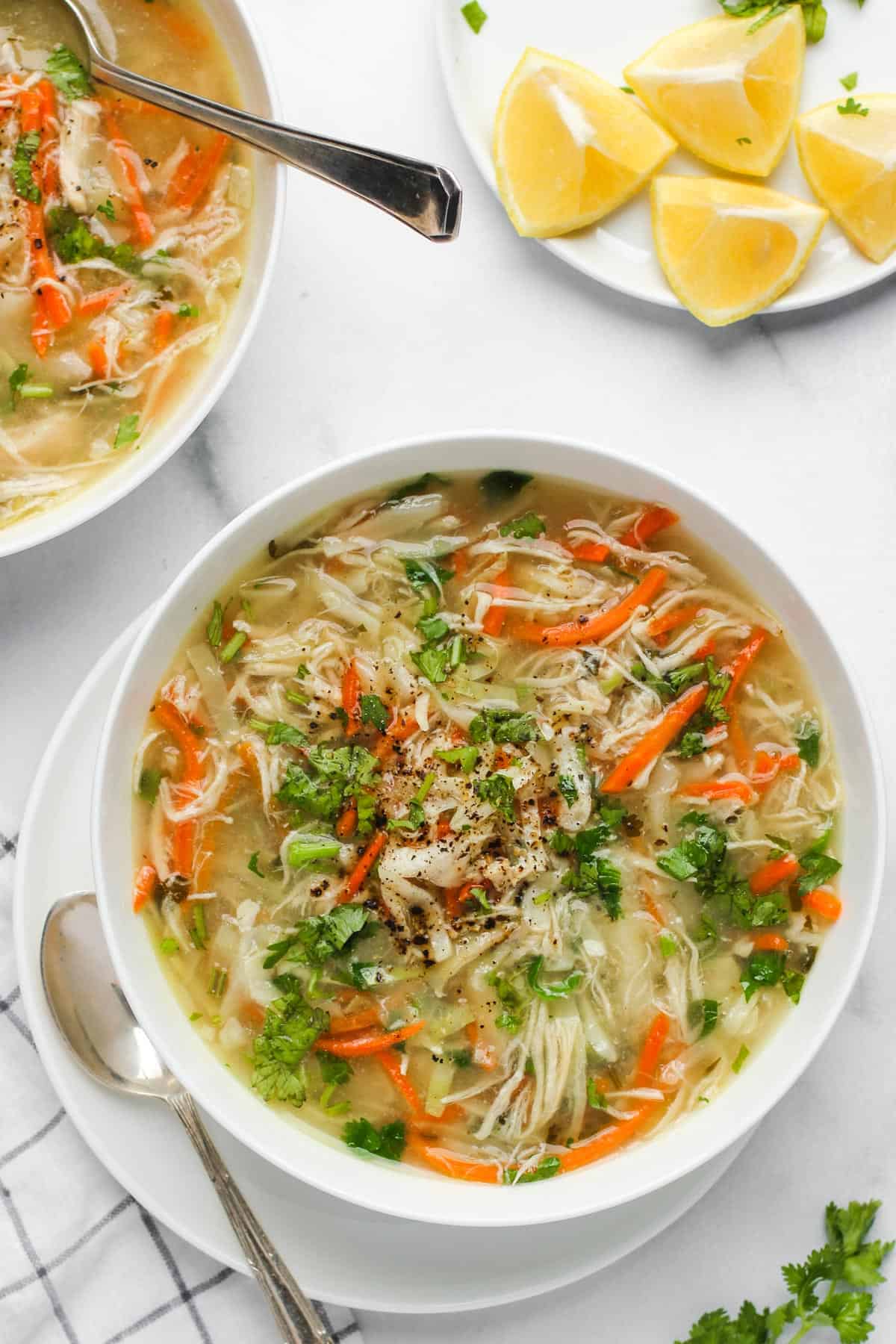 Instant Pot Chicken Cilantro Soup