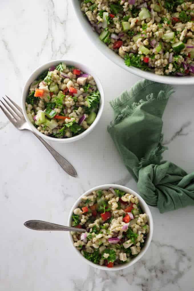 Roasted Chicken and Barley Salad