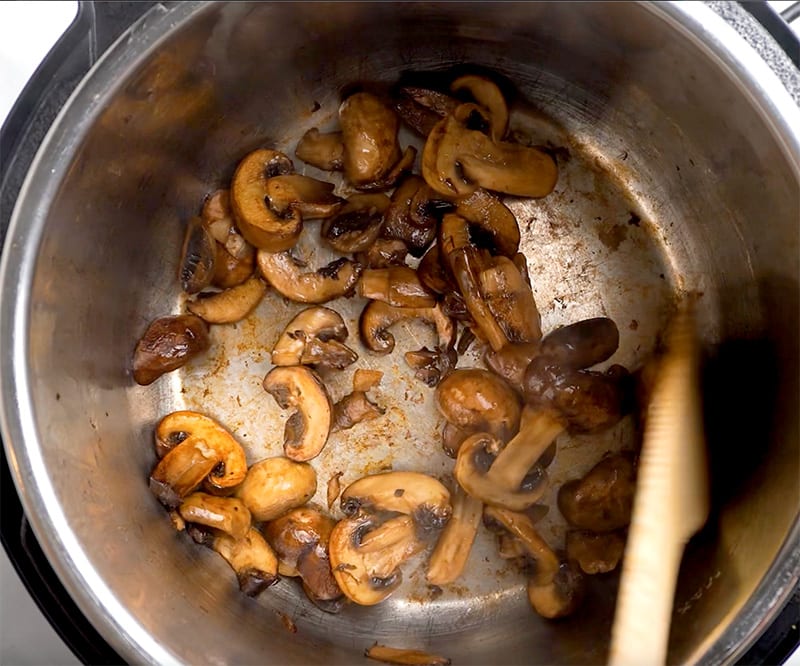 Creamy Instant Pot Mushroom Stew With Garlic Crumbs