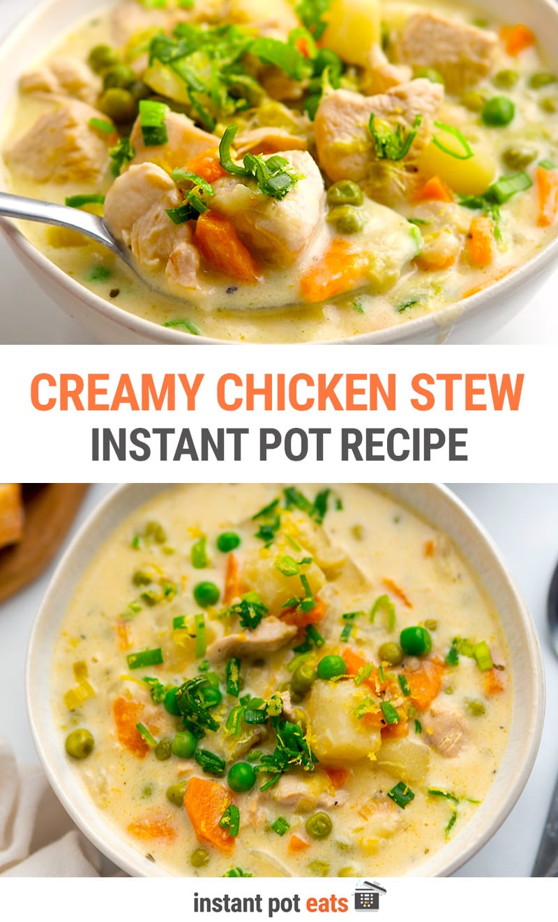 Instant Pot Chicken Stew With Leeks, Carrots & Peas