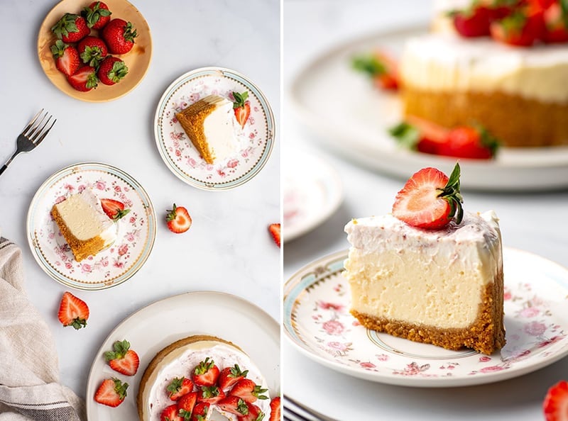 Instant Pot Strawberry Cheesecake