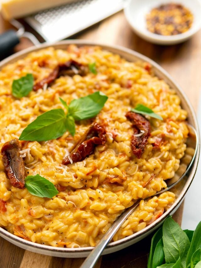 Creamy Orzo With Sun-Dried Tomatoes - Instant Pot Recipe