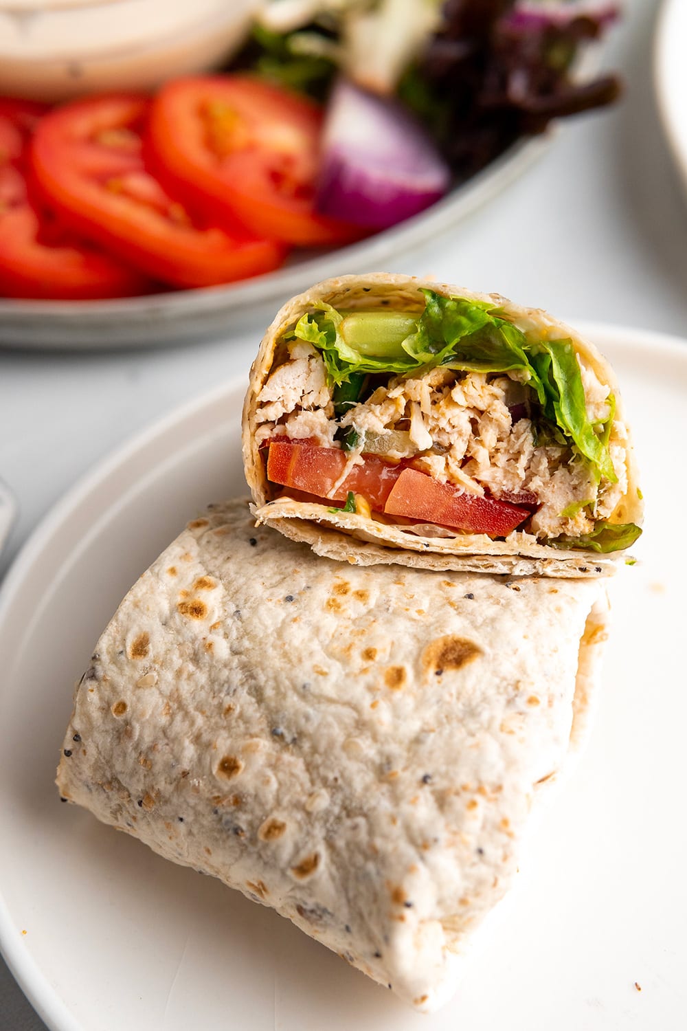 Shredded Chicken Wrap