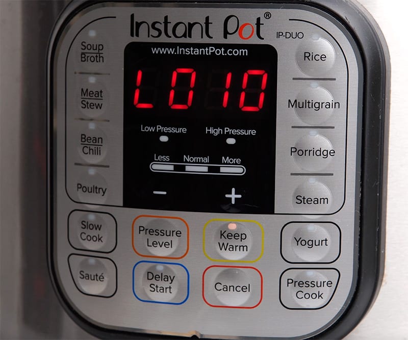 Natural Pressure Release (NPR): After the cooking time is complete, allow the Instant Pot to release pressure naturally for 10 minutes. This time is essential for the quinoa to finish cooking. It's okay to go over 10 minutes but don't be too tempted to release the pressure much earlier. 