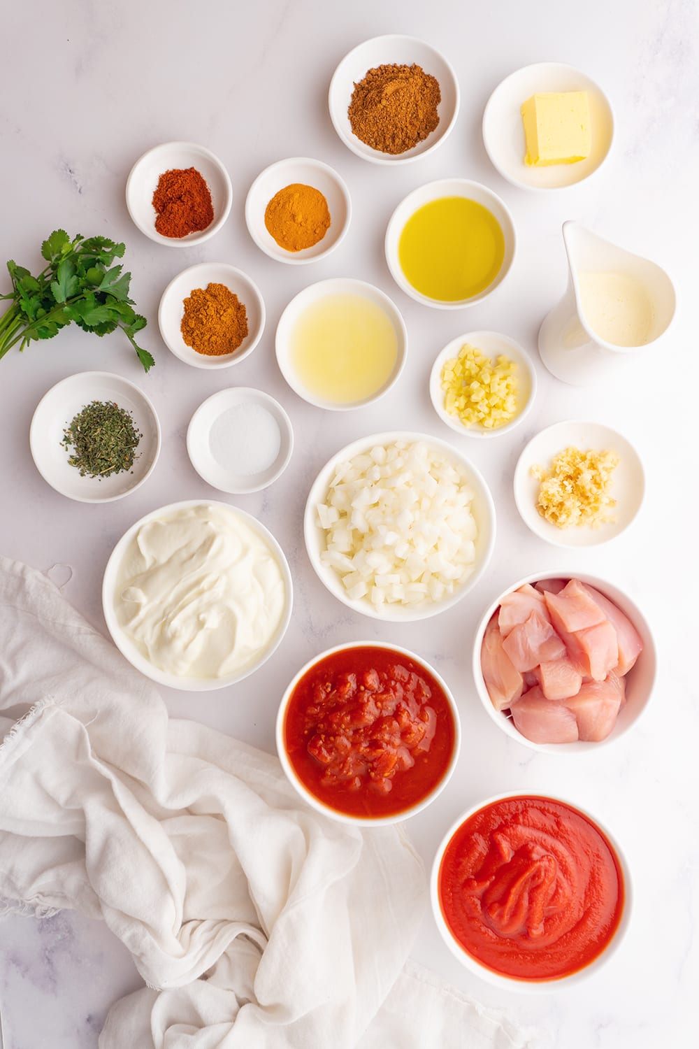 ingredients for chicken tikka masala