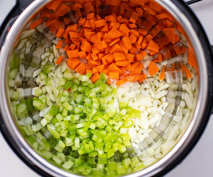 Saute vegetables