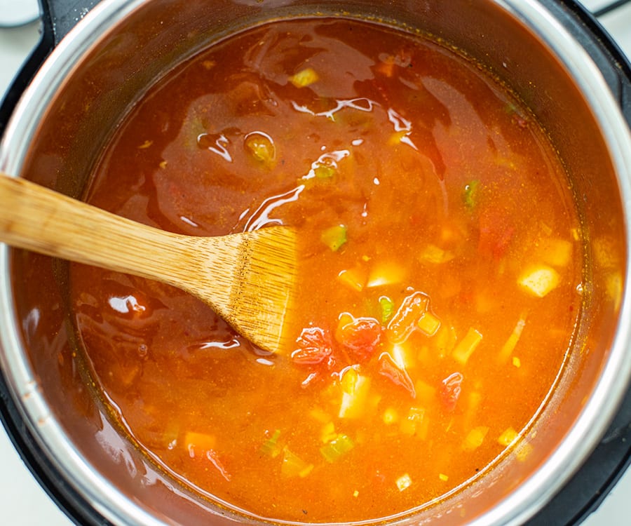 Stir the soup