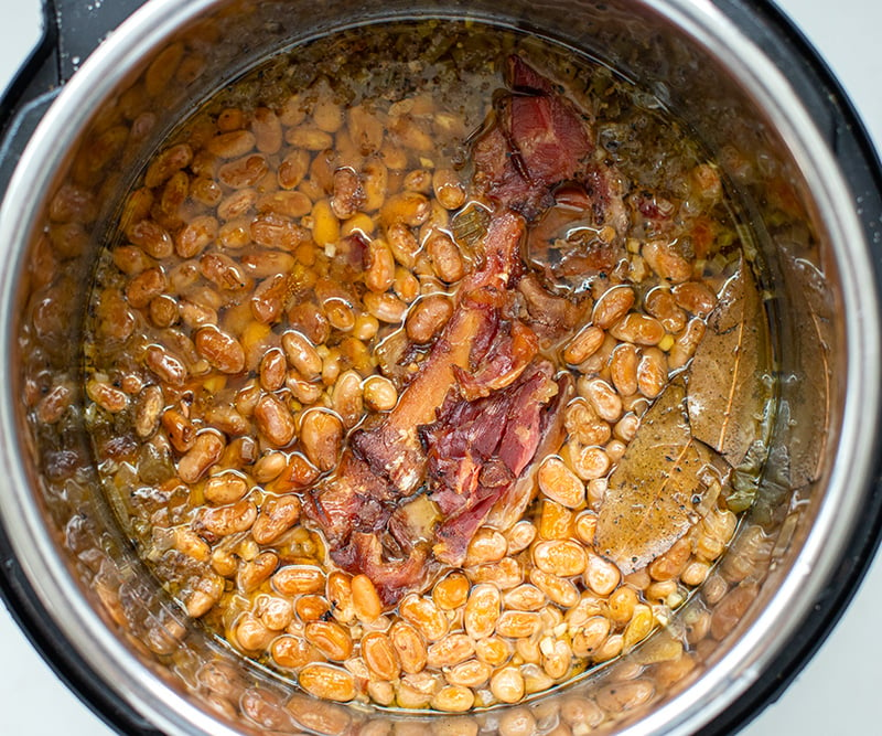 ham and beans after pressure cooking