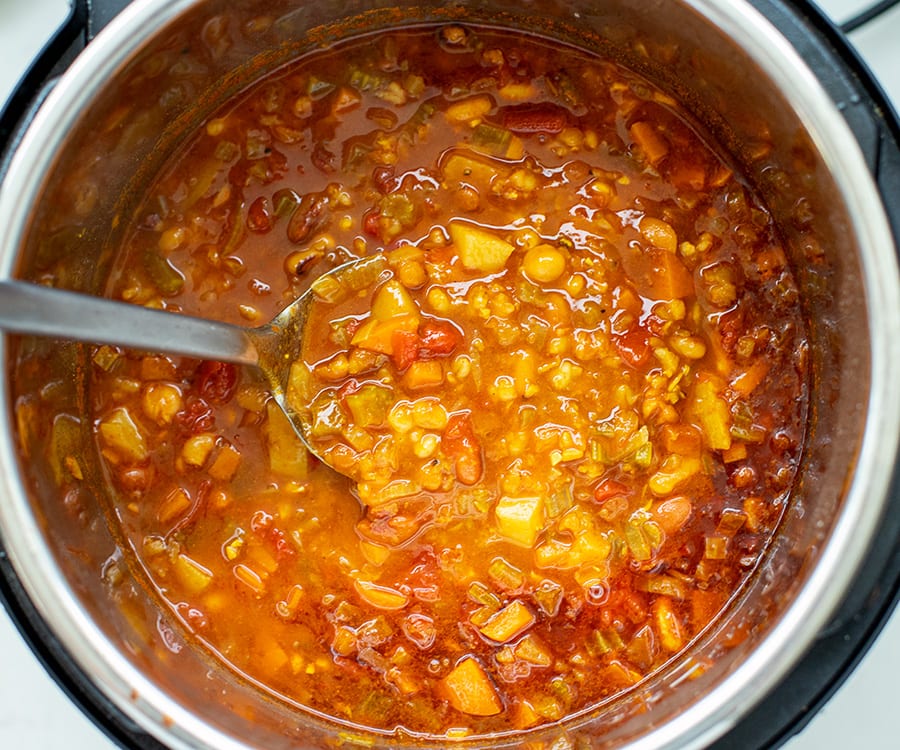 how to make 15 bean soup in the Instant Pot