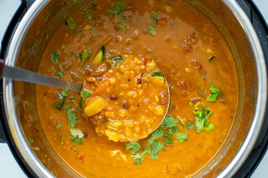 15 bean soup Instant Pot and vegetarian recipe