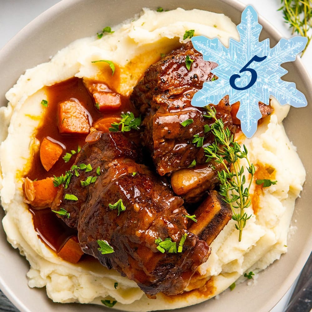 Instant Pot Beef Short Ribs With Red Wine & garlic