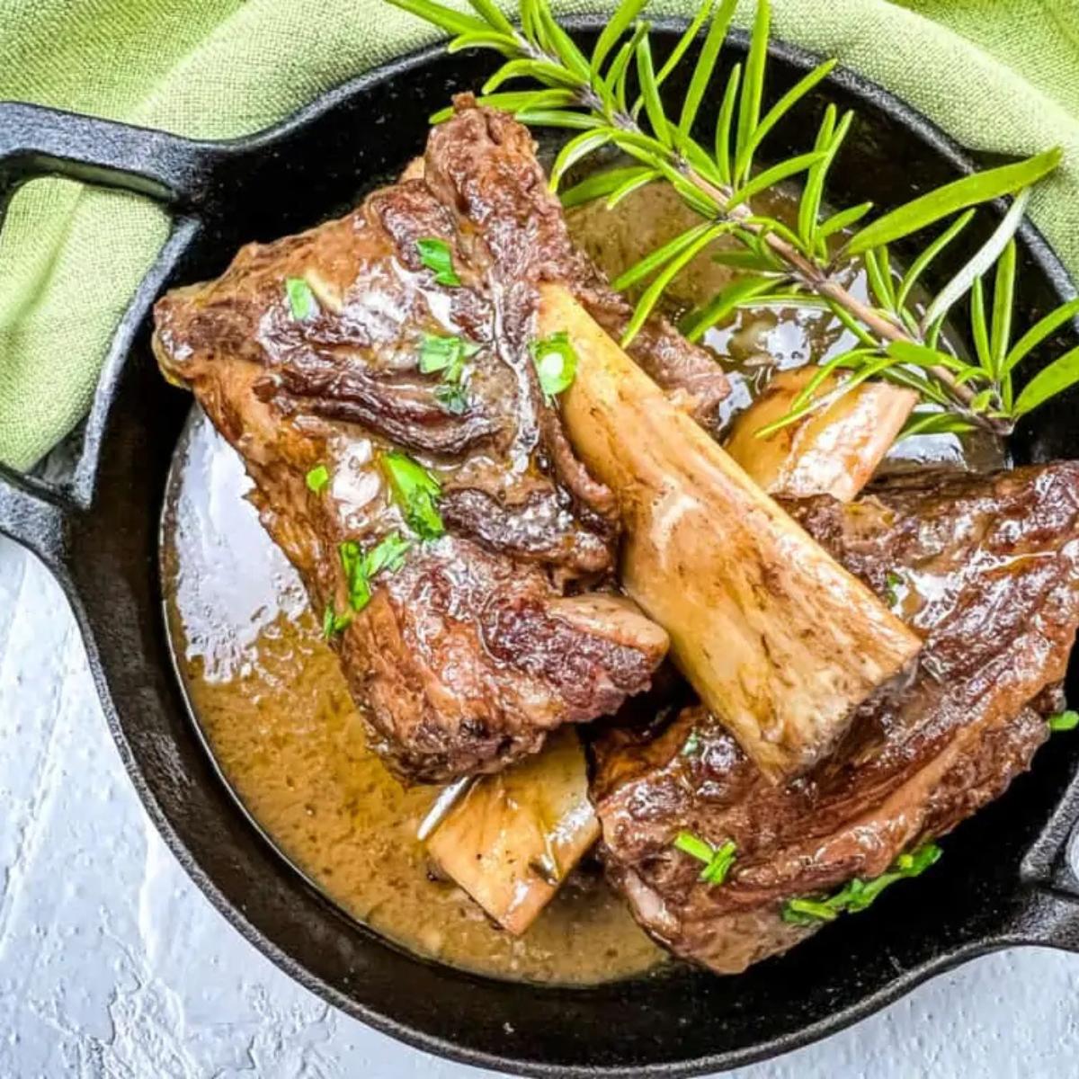 Garlic Braised Beef Short Ribs