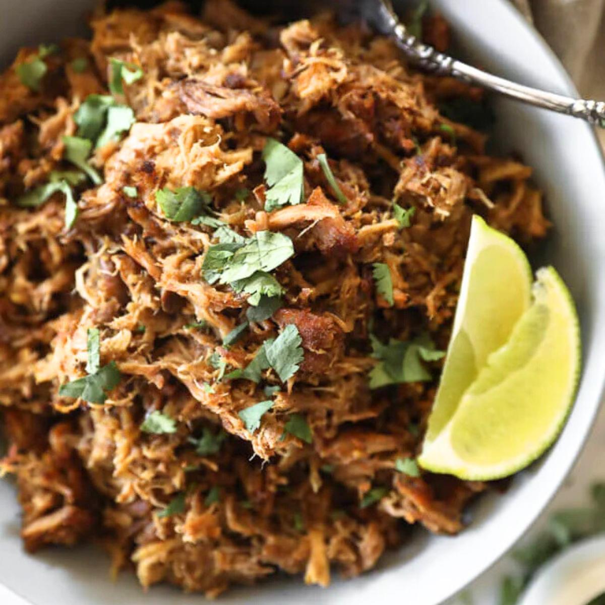 Tender Instant Pot Carnitas made with seasoned pork, cooked until juicy and flavorful, perfect for Paleo, Whole30, and Keto diets. Ideal for tacos, bowls, or salads.







