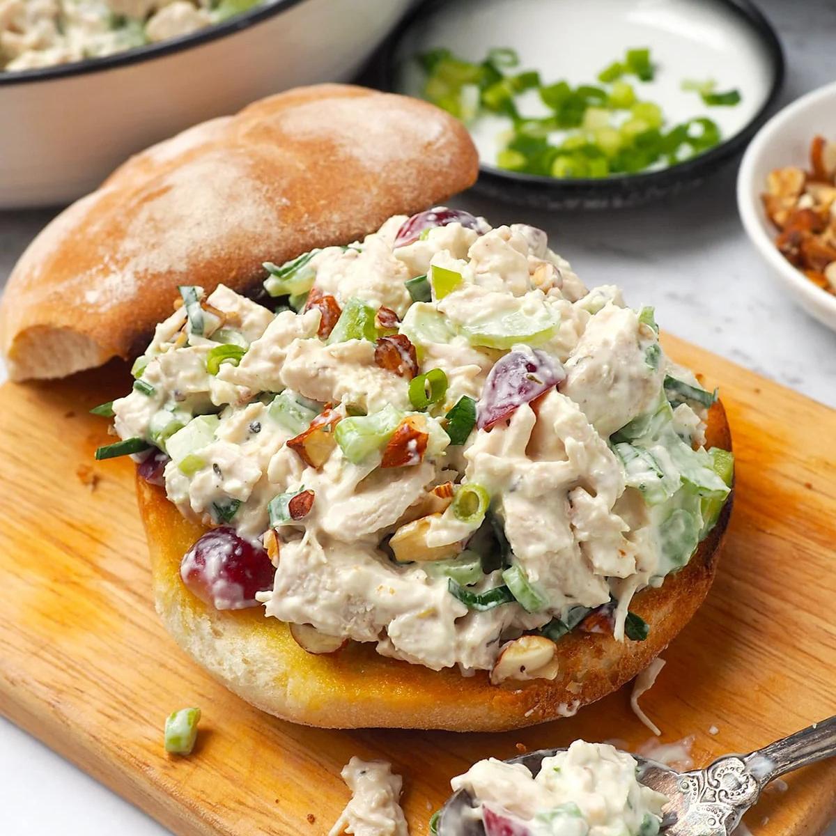 A light and tasty Instant Pot Chicken Salad with tender chicken, crisp veggies, and a creamy dressing, perfect for a refreshing lunch or dinner.







