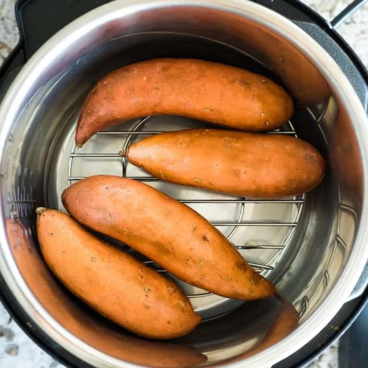 Tender and perfectly cooked Instant Pot Sweet Potatoes, ready to be enjoyed as a side dish, mashed, or added to salads and bowls.
