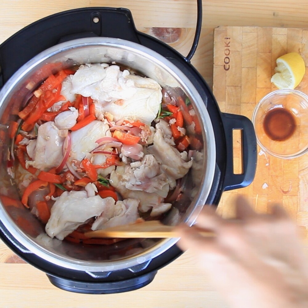 cooking chicken carpariello in instant pot