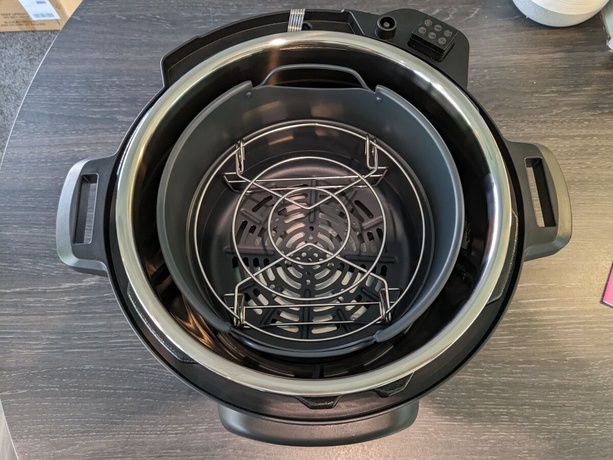 instant pot view from the inside