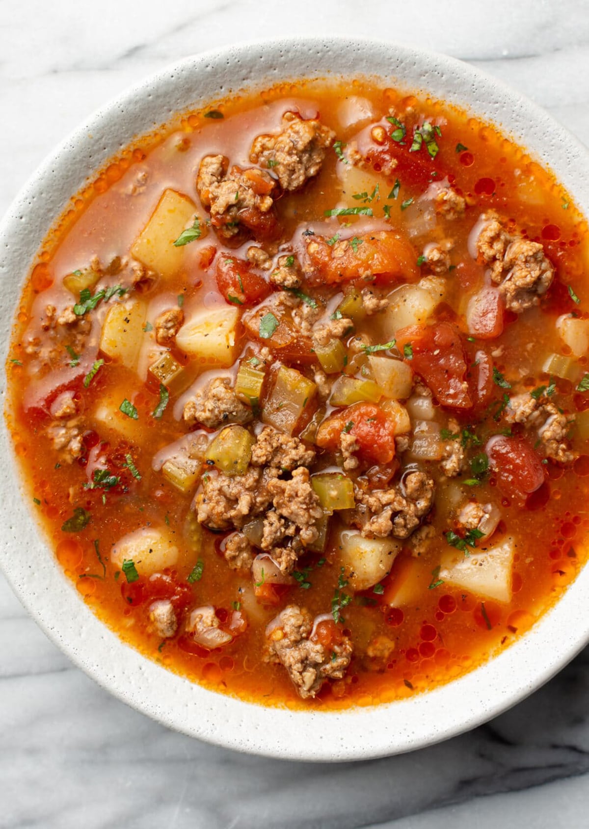 Instant Pot Hamburger Soup