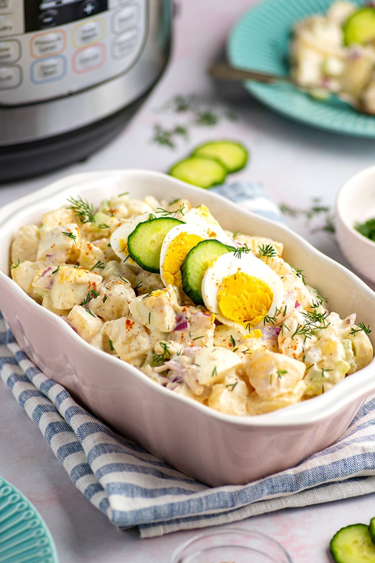 Egg and potato salad in the Instant Pot