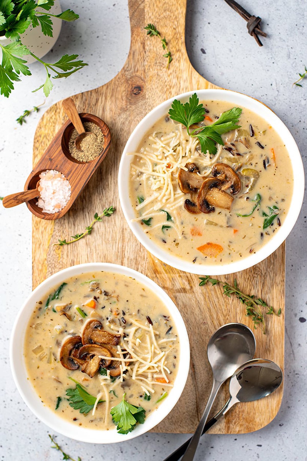 Mushroom & Wild Rice Soup