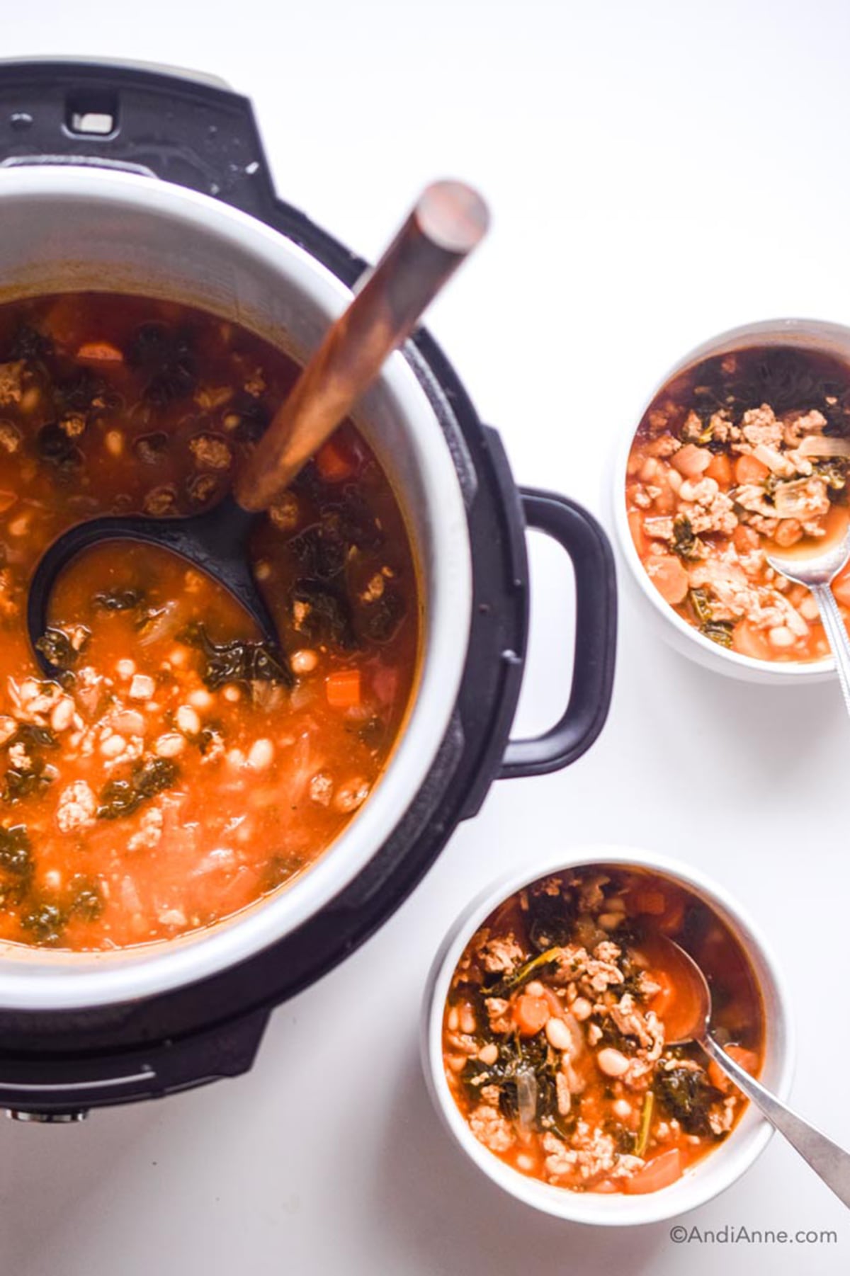Ground Turkey Soup With Kale And Beans
