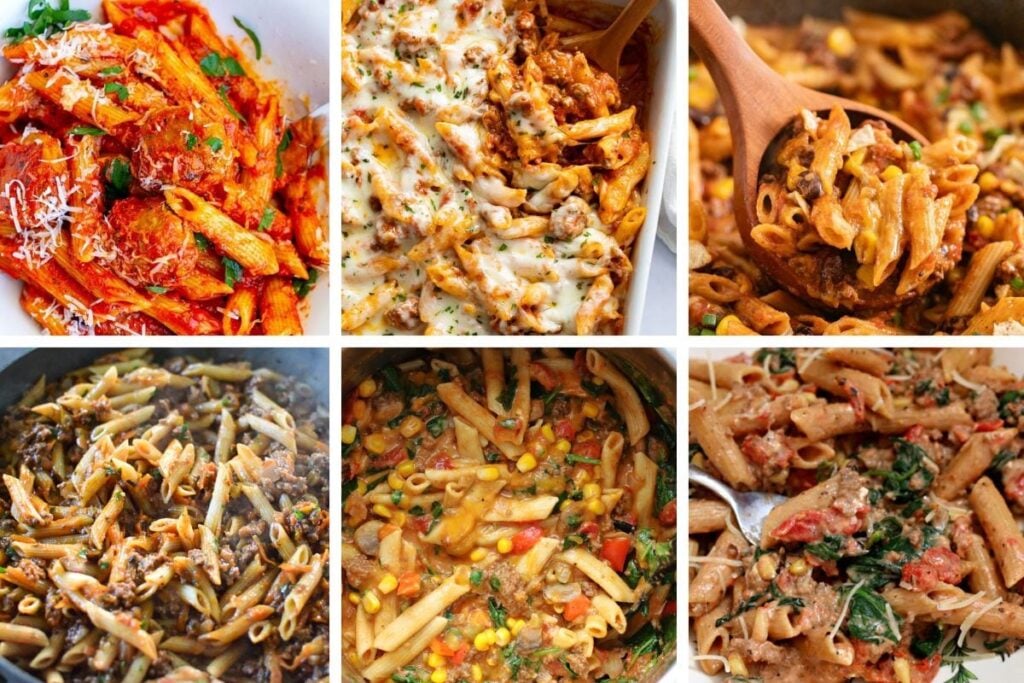ground-beef-and-penne-pasta-recipes