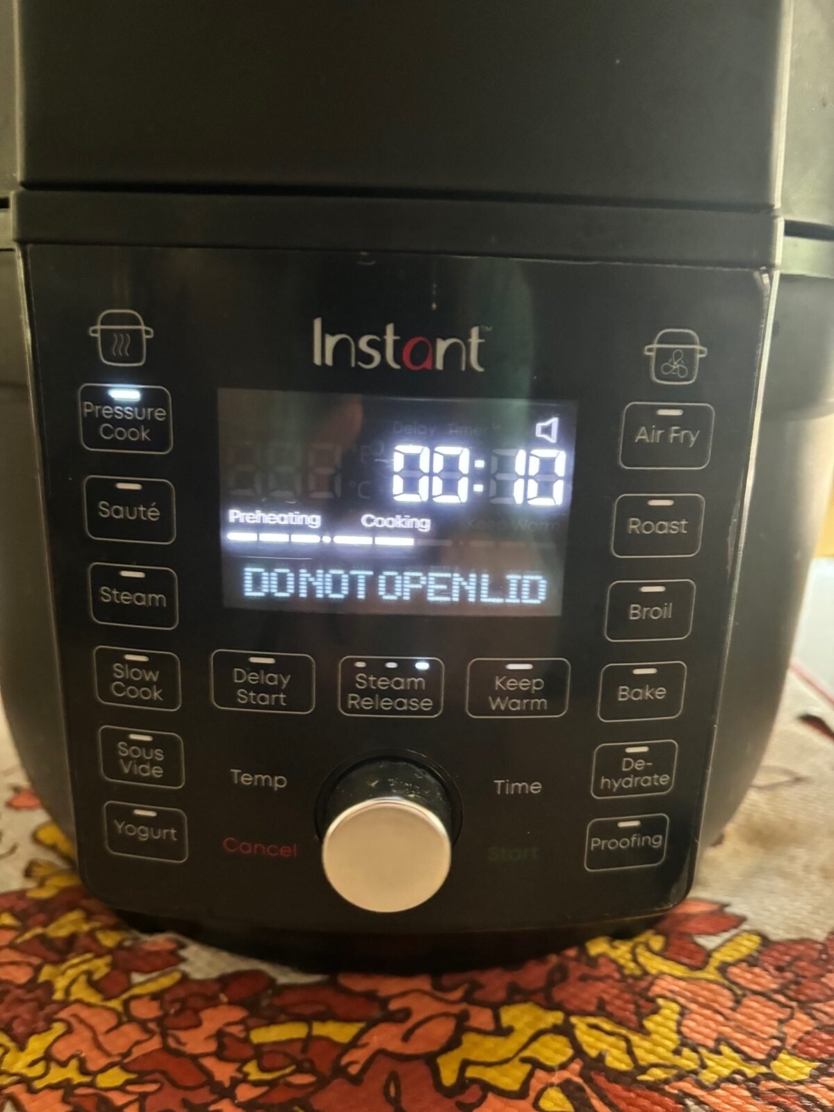 instant pot display screen