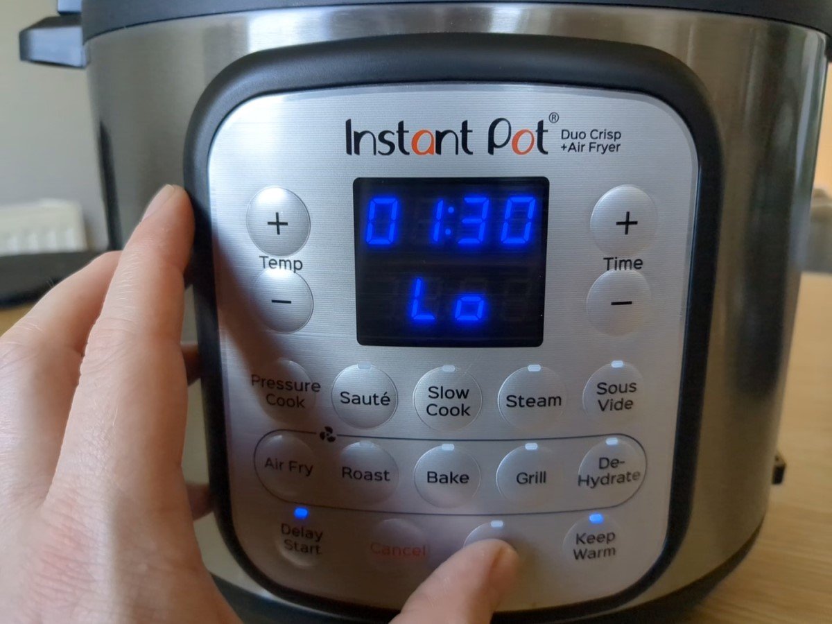 timer included on an instant pot