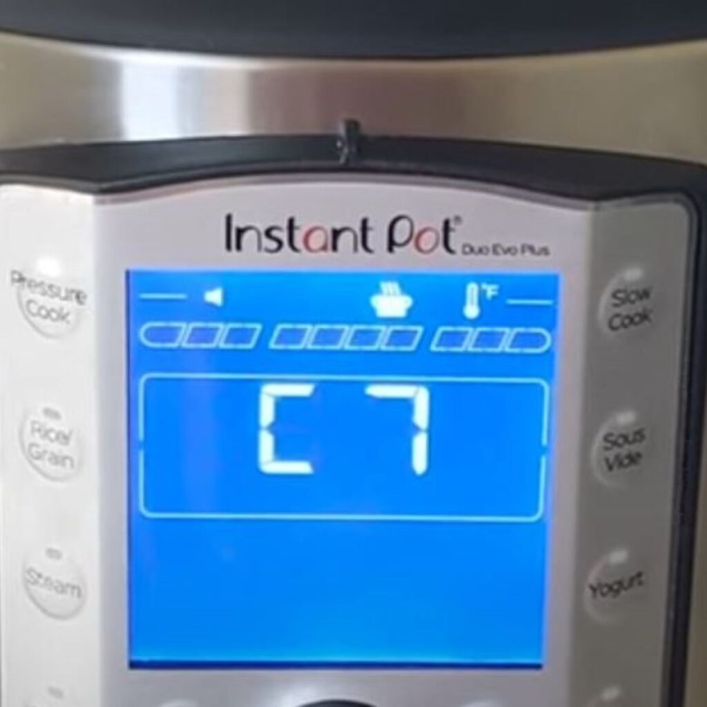 What Does C7 Mean on Instant Pot? Here's How to Fix It