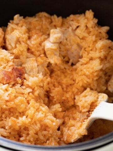 rice with turkey meat cooked in instant pot