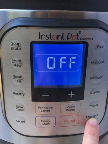 instant pot turning off