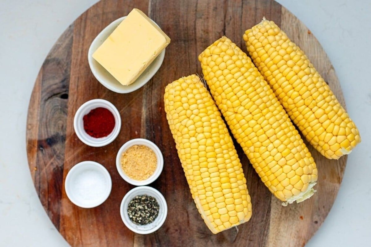 ingredients for air fryer corn on the cob