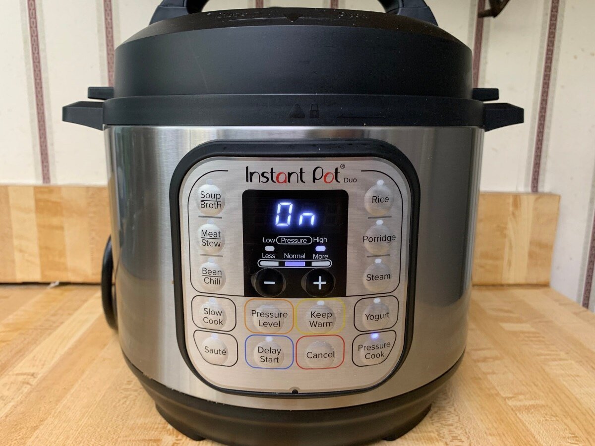 instant pot is on