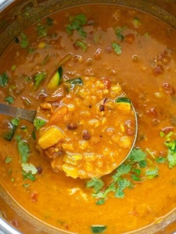 vegetarian soup in an instant pot