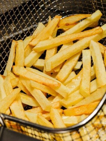 french fries freshly cooked