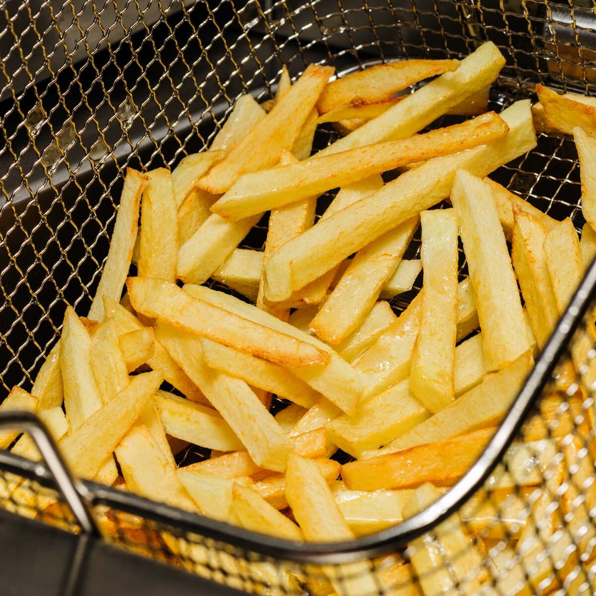 french fries freshly cooked