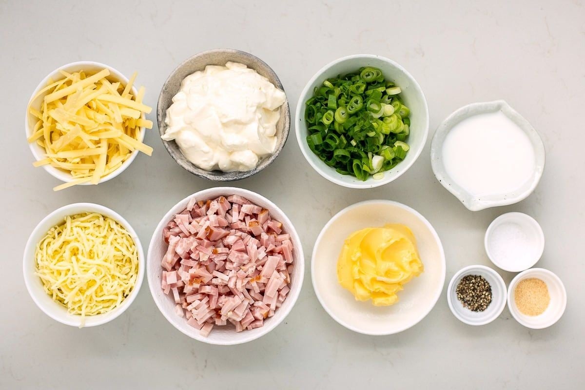 ingredients for baked potatoes