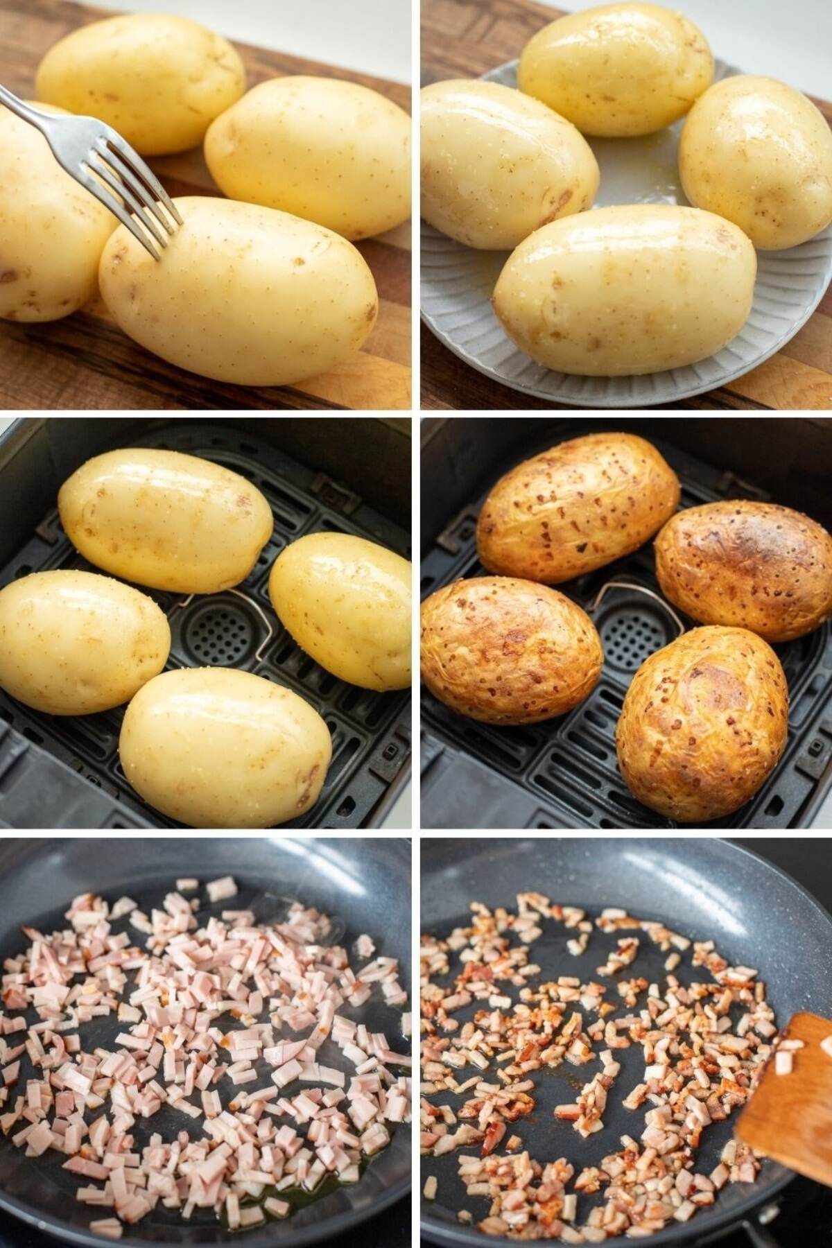 6 steps to cook fried potatoes