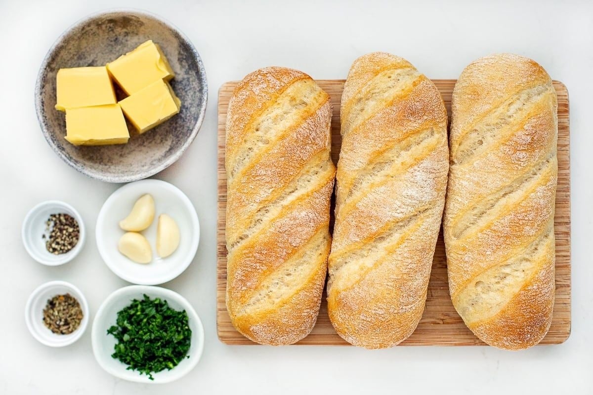 ingredient air fryer garlic bread