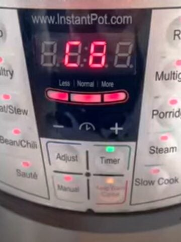 instant pot error C8