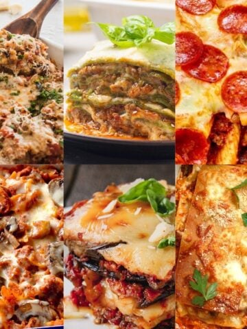 6 featured images from 17 italian casseroles