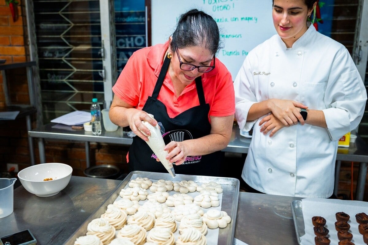 Chef Daniela Piaggio teaches dessert making