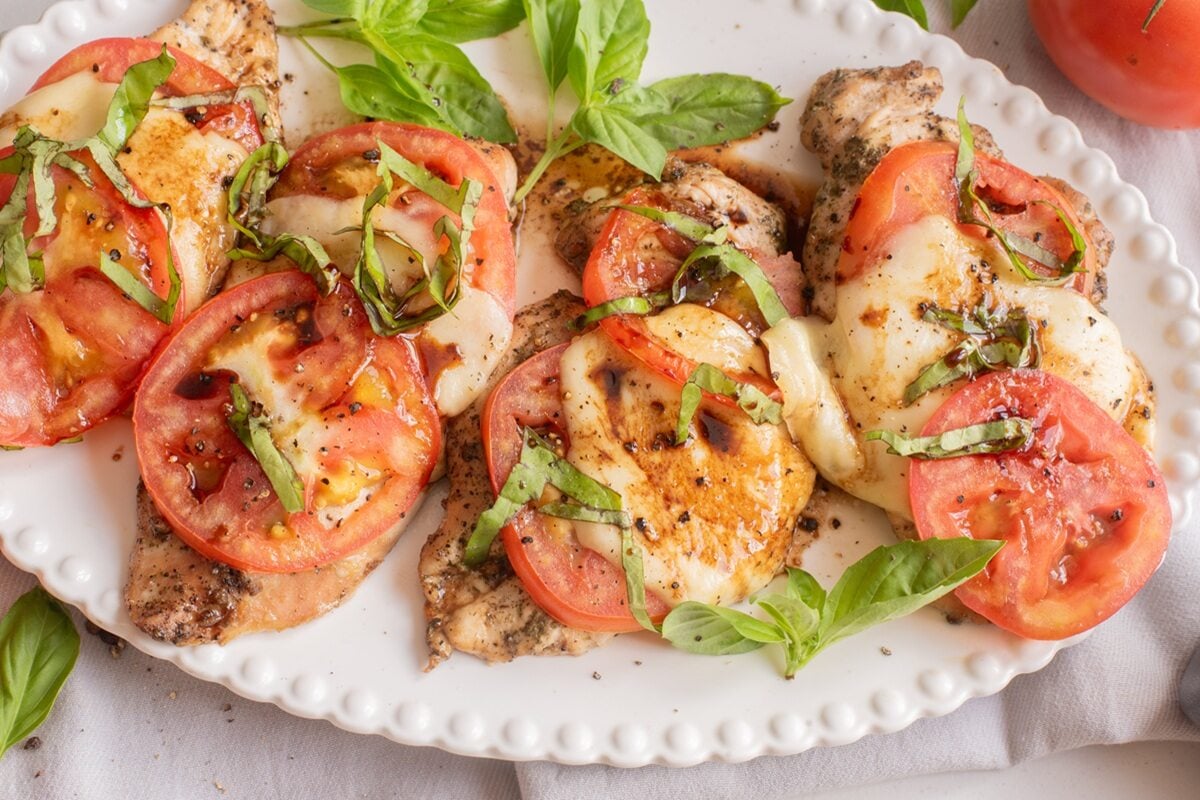 air fryer chicken caprese