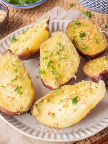 air fryer japanese sweet potato