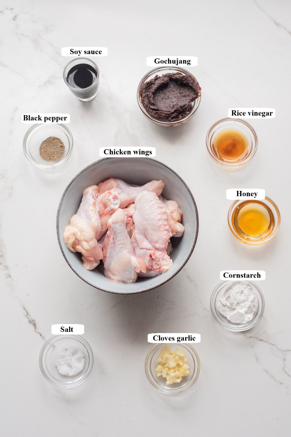 air fryer korean chicken wings ingredients list