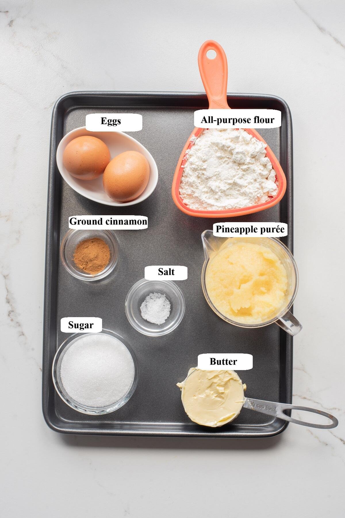 air fryer pineapple churros ingredients list