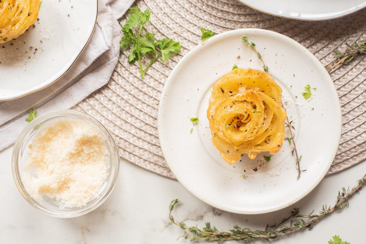 air fryer potato roses
